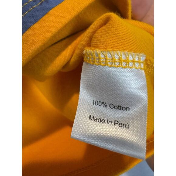 Piccolina Ruth Bader Ginsburg RBG Yellow Short Sleeve Shirt Made In Peru Size 5 - Picture 5 of 6
